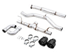 AWE Tuning Subaru BRZ / Toyota GR86 / Toyota 86 Track Edition Cat-Back Exhaust- Diamond Black Tips