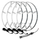 Oracle LED Illuminated Wheel Rings - Aqua