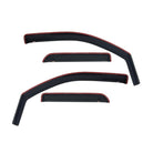 Westin 2014-2018 Chevy Silverado 1500 Dbl Cab In-Channel Wind Deflector 4pc - Smoke
