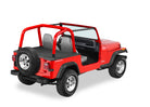 Bestop 92-95 Jeep Wrangler YJ Duster Deck Cover (Black Denim Factory Hardtop)