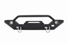 Fishbone Offroad 87-06 Jeep TJ/YJ Wrangler TJ/YJ Steel Front Bumper W/LEDs - Blk Textured Pawdercoat
