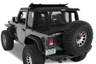 Bestop 18-26 Jeep Wrangler JL 2-Door Halftop Conversion Kit (Black Diamond)
