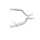 MagnaFlow Axle Back, SS, 2.5in, Competition, Dual Split Polish 4.5in Tip 2015 Ford Mustang Ecoboost