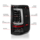 ANZO 2004-2006 Ford F-150 LED Tail Lights w/ Light Bar Black Housing Clear Lens