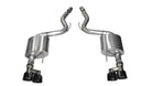 Corsa 2015-2017 Ford Mustang GT 5.0 3in Axle Back Exhaust Black Quad Tips (Sport)