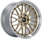 BBS LM 19x9.5 5x112 ET23 Diamond Gold Center Diamond Cut Lip Wheel 82mm PFS/Clip Required