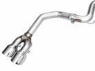 AWE 2024 Ford Mustang Dark Horse S650 RWD Track Edition Cat-Back Exhaust w/ Quad Chrome Silver Tips