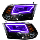 Oracle 09-17 RAM 1500 TRX Quad Pre-Assembled Headlights Blk Housing - w/ BC1 Controller