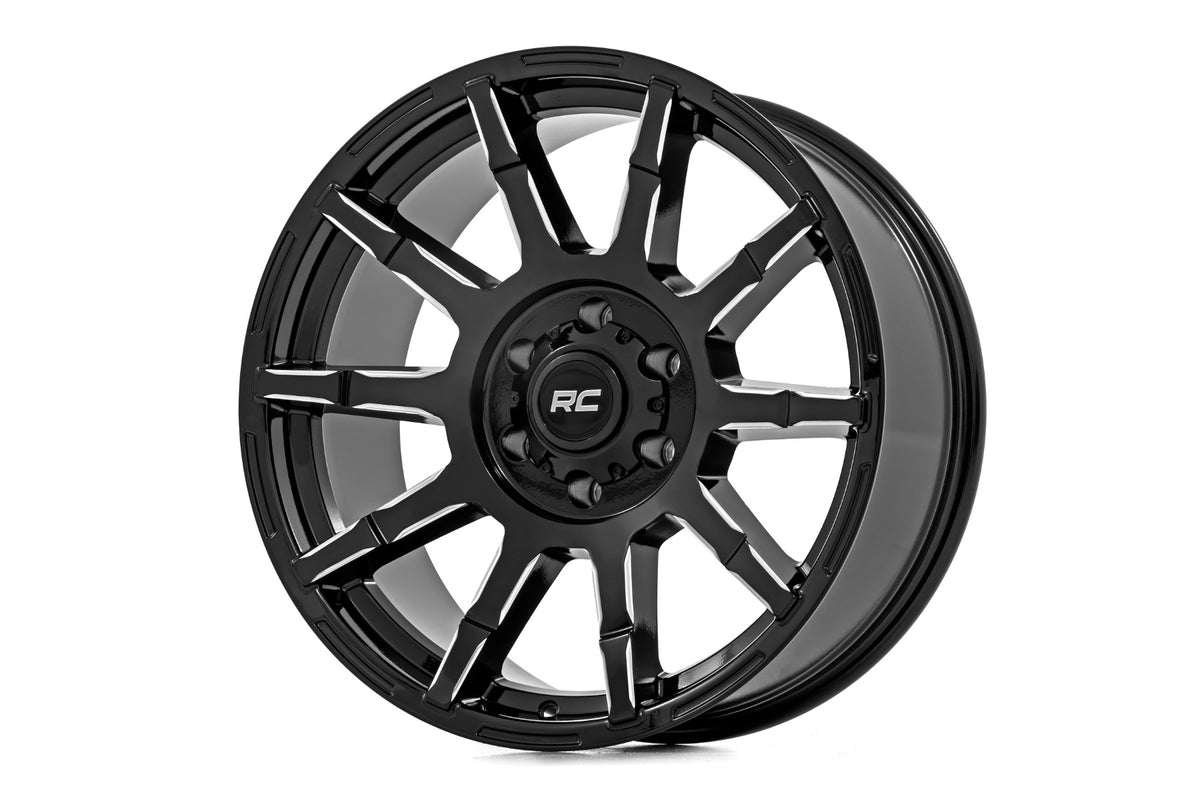 Rough Country  Rough Country   83 Series Wheel | One-Piece | Gloss Black | 20x9 | 6x135 | -12mm