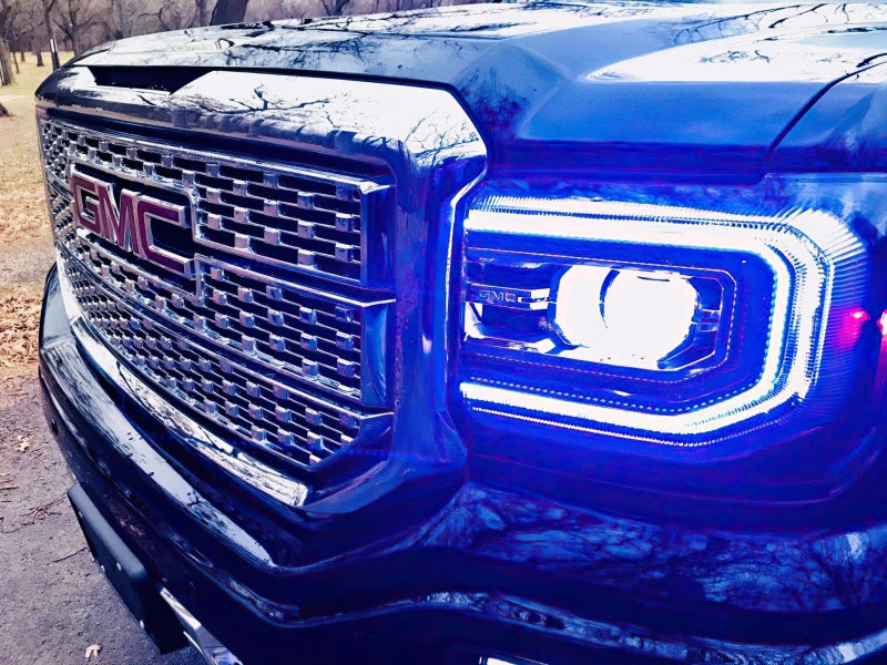 Oracle 16-18 GMC Sierra Headlight DRL Upgrade Kit - ColorSHIFT w/o Controller