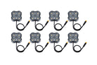 Diode Dynamics Stage Series SXS Rock Light Installer Kit - RGBW M8 (8-pack)