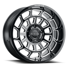 Raceline 955M Warp 20x9in / 8x170 BP / 0mm Offset / 125.2mm Bore - Satin Black & Milled Wheel