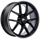 BBS CI-R 19x10.5 5x120 ET35 Satin Black Polished Rim Protector Wheel -82mm PFS/Clip Required