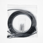 LogiQ Replacement Manual Inflation Kit (16 Foot of 1/4 Inch air line, Qty 2 schrader inflation valves, Qty 16 zip ties)