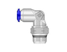 LogiQ 1/4 Inch PTC x 1/4 Inch NPT Nickel Plated Self Sealing Elbow Fitting