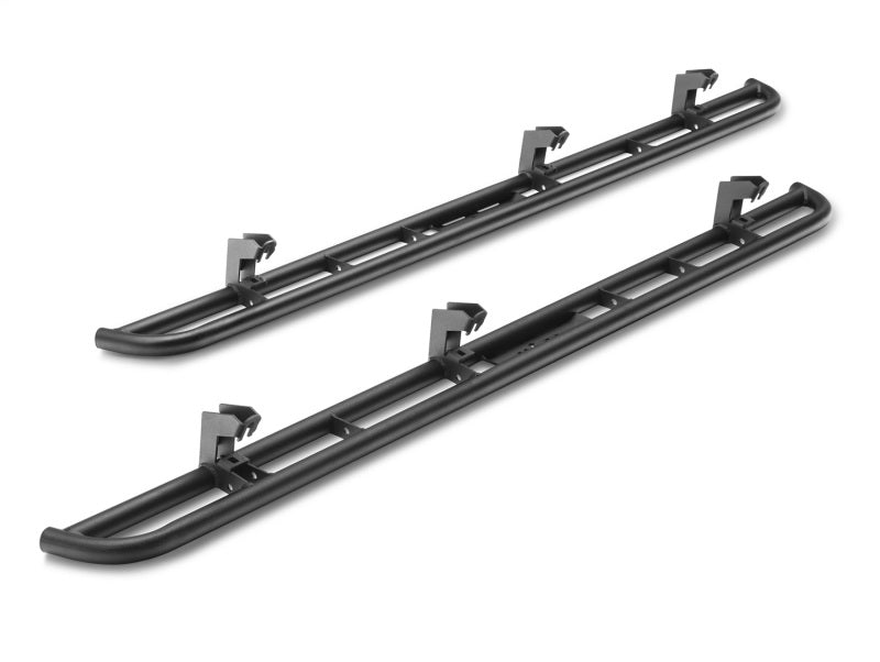 N-Fab RKR Rails 15-17 GMC - Chevy Canyon/Colorado Crew Cab - Tex. Black - 1.75in