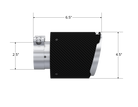 MBRP Universal Carbon Fiber Tip 2.5in ID / 4.5in OD Out / 6.5in Length Angle Cut Dual Wall