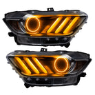 Oracle 15-17 Ford Mustang V6/GT/Shelby DRL w/ Halo Kit - ColorSHIFT w/ BC1 Controller