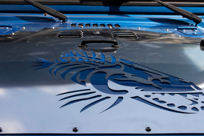 Fishbone Offroad 13-18 Jeep Wrangler JK Hood Louver Raw Unpainted