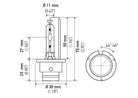 Hella Xenon D2S Bulb P32-2d 85V 35W 4300k
