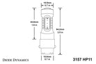 Diode Dynamics 07-13 GMC Sierra 1500 Rear Turn/Tail Light LED 3157 Bulb HP11 LED - Red Set of 4