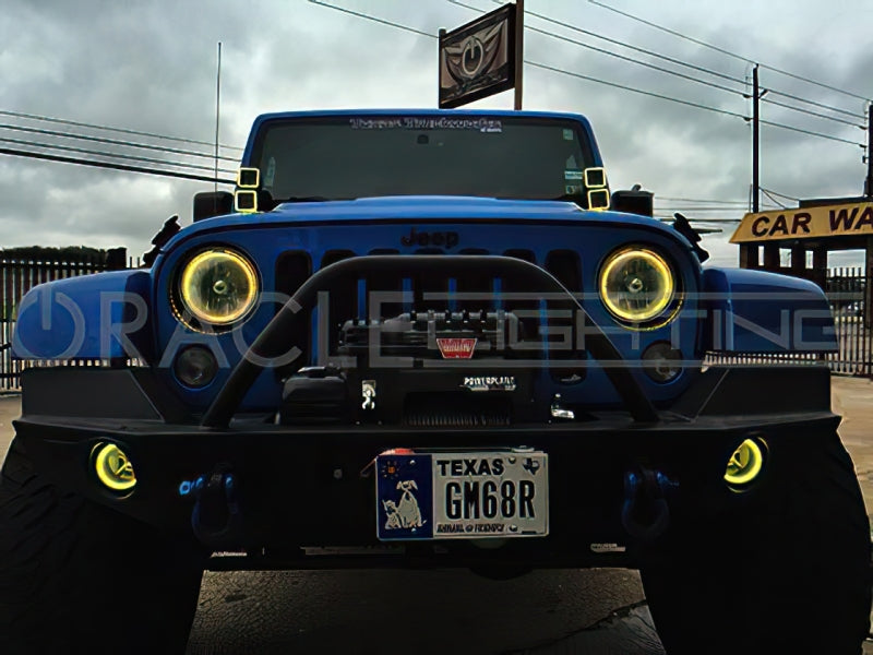 Oracle Off-Road 3in Square WP LED Halo - ColorSHIFT