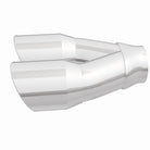 MagnaFlow Double Wall 3in Dual Round Polished Tip 2.25in Inlet