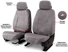 Covercraft 03-06 Chevrolet/GMC Silverado Polycotton SeatSaverFront Row Seat Covers - Misty Grey
