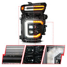 ANZO Z-Series 20-23 Chevy Silverado 2500/3500 Z-Series Full LED Proj Headlights Black - Pass. Side