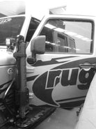 Go Rhino 07-18 Jeep Wrangler JK/JKU Front Fender Jack Mount for Xventure Gear EG Jack - Tex. Blk