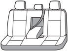 Covercraft 19-23 Ford Ranger Waterproof Polyester SeatSaver Custom Second Row Seat Covers - Grey