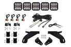 Diode Dynamics 21-22 Ford F-150 SS5 Grille CrossLink Lightbar Kit - Sport - White Combo