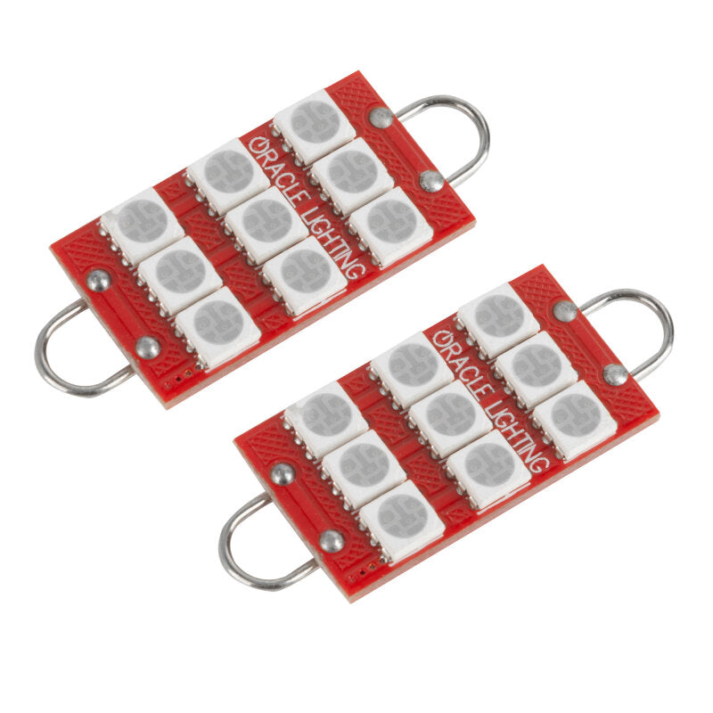 Oracle 44MM 6 LED 3 Chip - Loop Festoon Bulbs (Pair) - Purple - UV/Purple