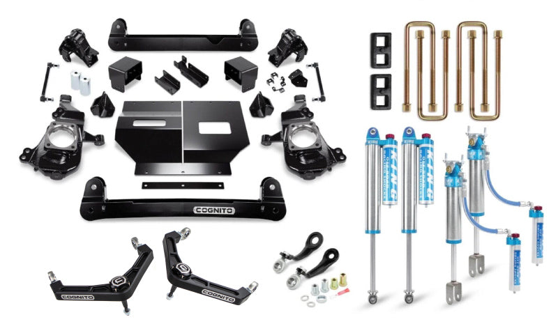 Cognito 20-26 GM Silverado/Sierra 2500/3500 2WD/4WD 4in Elite Billet UCA Lift Kit w/ King 2.5 RR