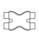 MagnaFlow Smooth Trans X 2.5/2.5 X 12 SS