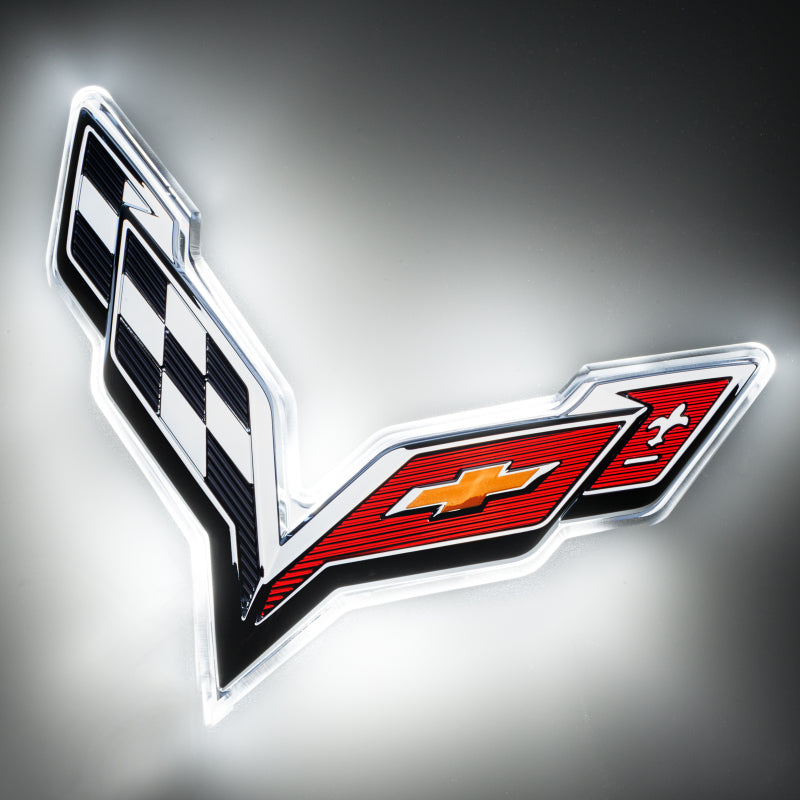 Oracle Corvette C7 Rear Illuminated Emblem - Dual Intensity - White ...