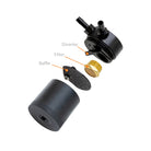 Mishimoto 12-18 Jeep Wrangler JK Baffled Oil Catch Can Kit - Black