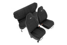 Rough Country  Seat Covers | Non Detach Headrest FR & RR | Jeep Cherokee XJ 2WD/4WD (97-01)
