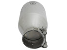 aFe Takeda 304 Stainless Steel Clamp-On Exhaust Tip 2.5in. Inlet / 4.5in. Outlet / 9in. L - Polished