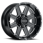 Raceline 940M Hostage 20x10in / 5x139.7 BP / -19mm Offset / 78.1mm Bore - Black & Milled Wheel