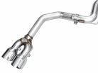 AWE 2024 Ford Mustang GT Fastback S650 RWD Track Edition Cat-Back Exhaust w/ Quad Chrome Silver Tips