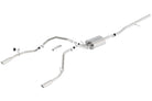 Borla 14 Silv/Sierra 1500 C/B Touring Exhaust /2.75in in Muffler 2.25inout 4inTIp SS Rear Exit