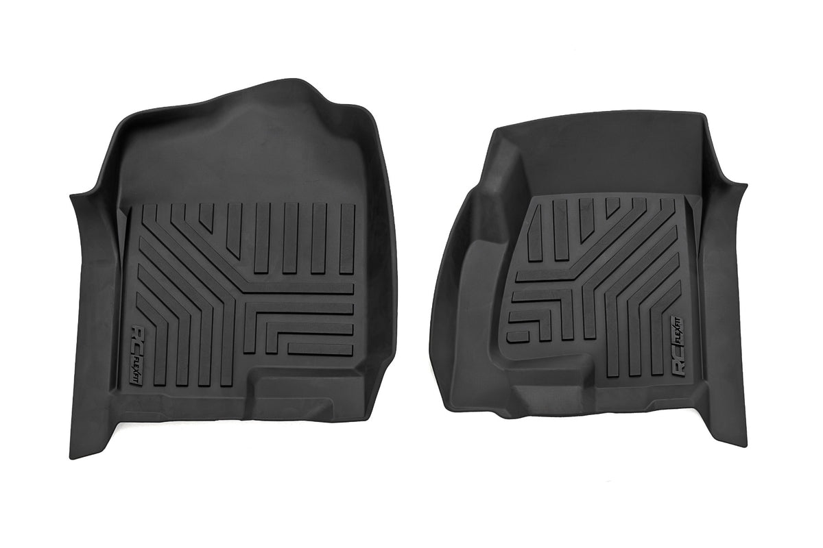 Rough Country Flex-Fit Floor Liners | Front | Bucket | Chevy/GMC 1500/2500/3500 (99-06 & Classic)