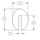 aFe Magnum FORCE Replacement Edge Trim Kit 1/16 IN X 36 IN L