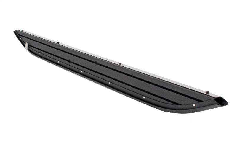Dee Zee Universal Running Board Universal Cross Utility Vehicle NXc (Stainless Top w Blk Trim)