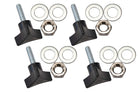 Fishbone Offroad 07-18 Jeep Wrangler JK Tub Rail Tie Downs Steel Powdercoat