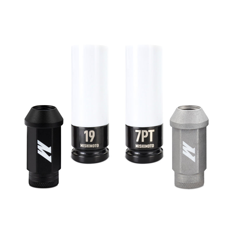 Mishimoto Steel Locking Lug Nuts M14x1.5 24pc Set Silver