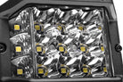 Go Rhino Xplor Bright Series Sideline Cube LED Spot Light Kit (Surface Mount) 4x3 - Blk (Pair)