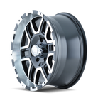 ION Type 179 17x8 / 6x139.7 BP / 10mm Offset / 106mm Hub Black/Machined Wheel