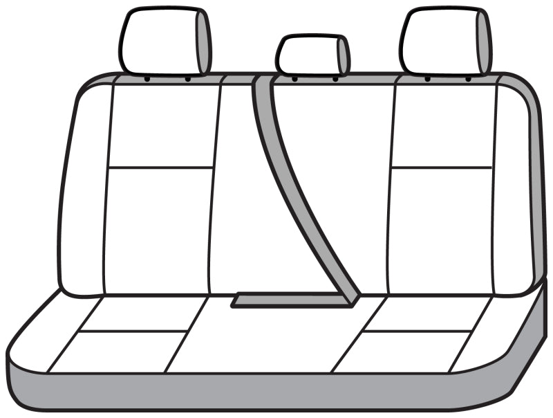 Covercraft 11-24 Dodge Ram Polycotton SeatSaver Custom Second Row Seat Covers - Misty Grey